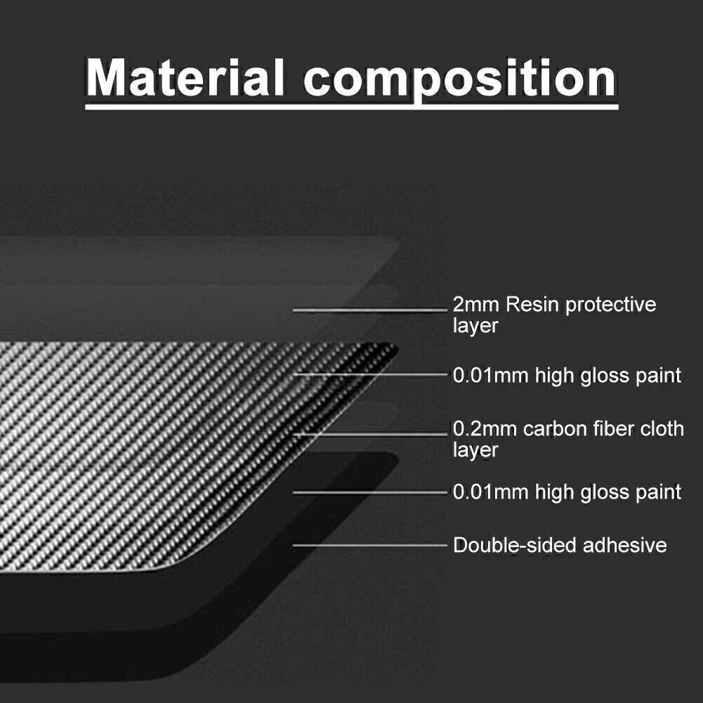 Carbon Fiber Headlight Switch Trim Sticker for Ford F150, Mustang, Explorer (2014-2023)
