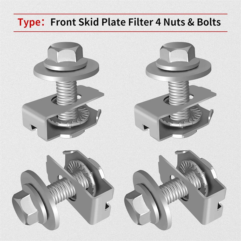 Front Skid Plate & Filter  Nuts & Bolts for Ford Expedition F150 (2003-2023)