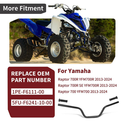 Heavy Duty HandleBar w/Grip for Yamaha Raptor 700R YFM700 YFM700R (2013–2024)