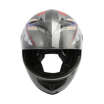 Youth Full Face Motorcycle Helmet for Kids - Shark Blue Yellow Gray (M-XXL)