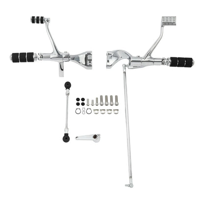 Chrome Forward Controls Kit for Harley Sportster 883 1200 (2004-2023)