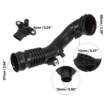 Air Charge Turbo Induction Pipe with Sensor Kit for BMW X5 (2012-2013)