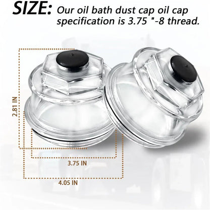 3-3/4" Oil Dust Caps for 10K-16000 Trailer Axle