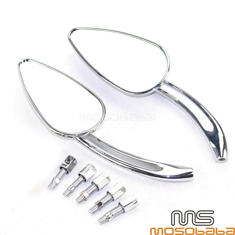 Chrome Skull Rear View Mirrors for Honda Shadow Spirit VT750 (2001-2007)