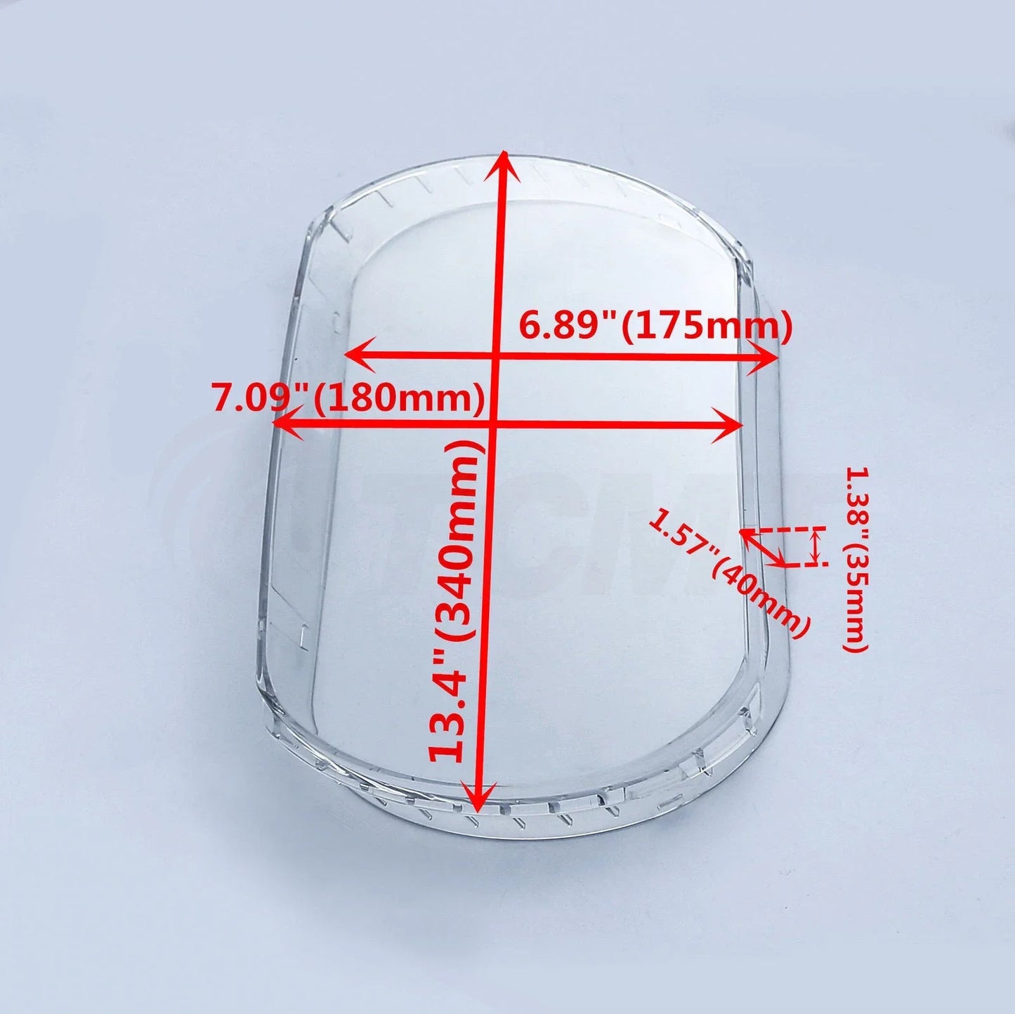 Clear PC Headlight Lens Cover for Harley Touring Road Glide (2015-2022)
