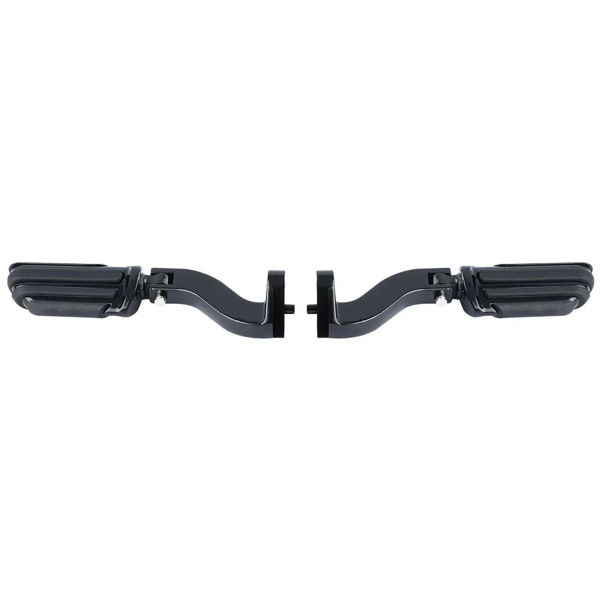 Black Rear Passenger Foot Pegs for Harley Road Street Glide (1993-2020)