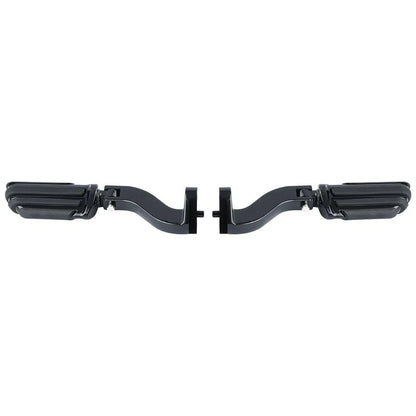Black Rear Passenger Foot Pegs for Harley Road Street Glide (1993-2020)