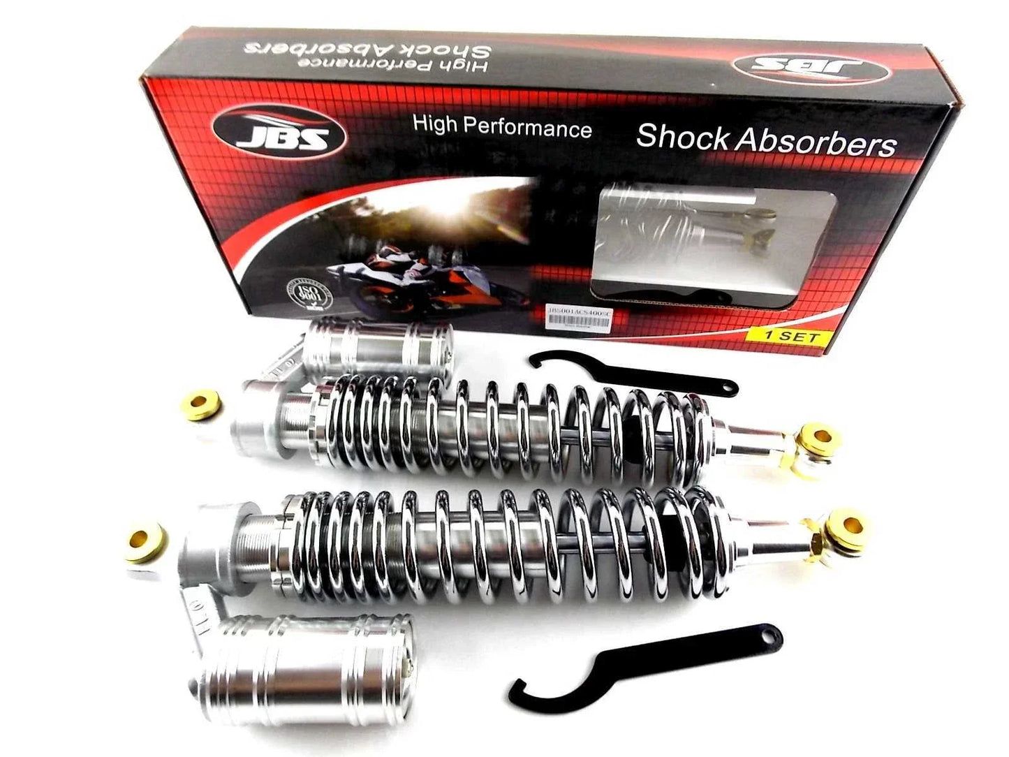 400mm JBS Front Air Nitrogen Shock Absorbers for Yamaha YFM700 Raptor (2006-2023)