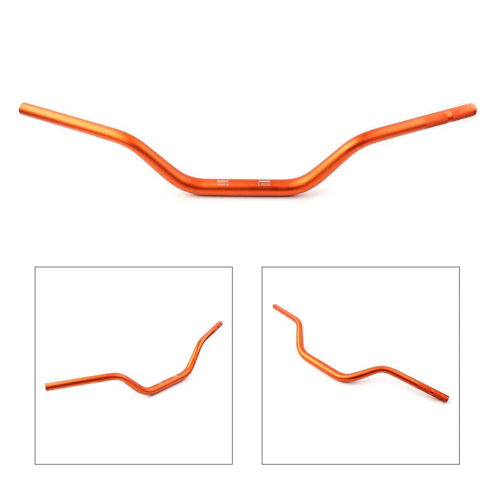 1 1/8" Mid Handlebar Fat Bars for Dirt Pit Bike Motorcycle ATV MX Orange