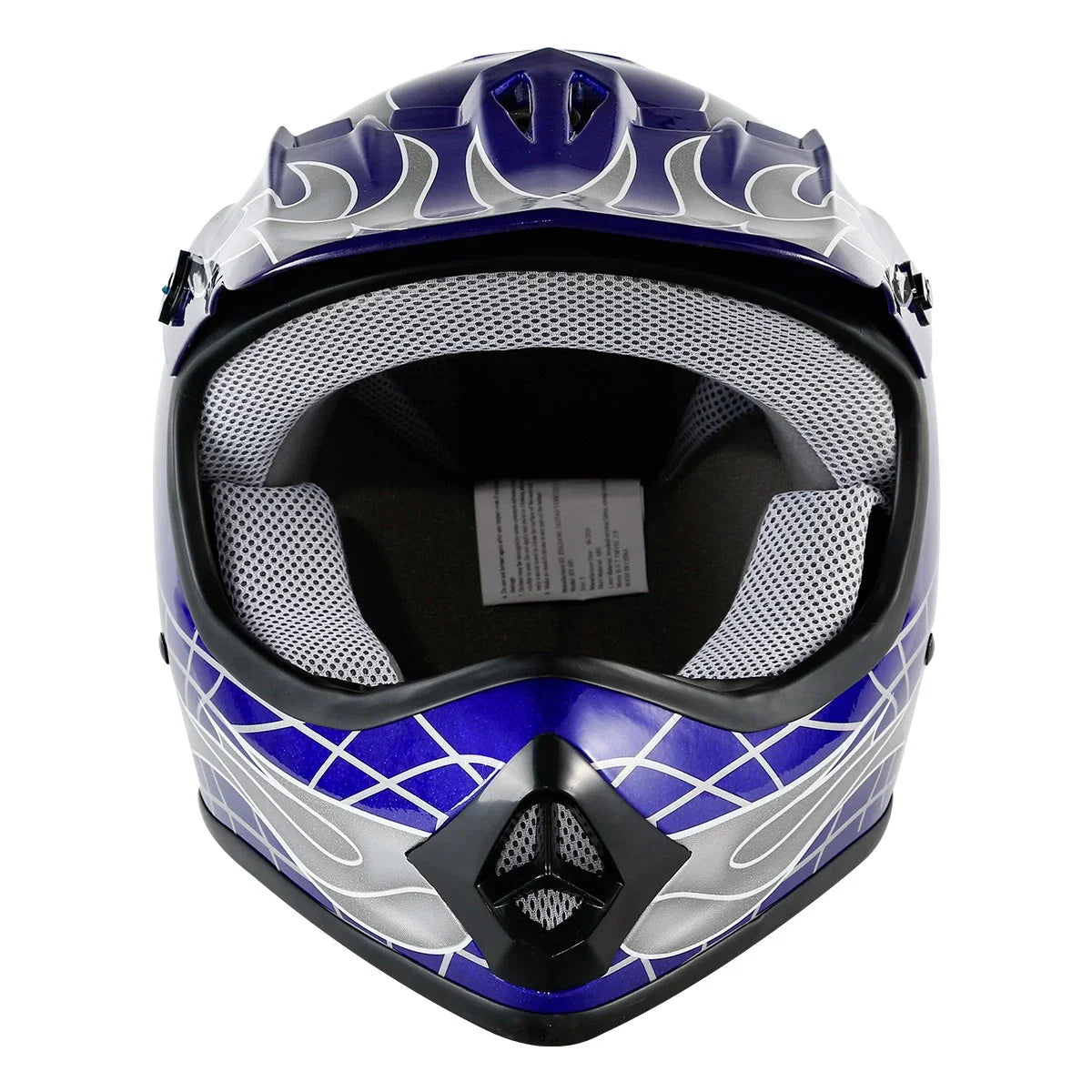 Youth ATV Helmet Goggles Gloves for Kids Motocross Dirt Bike Skull DOT US