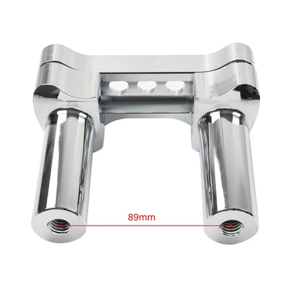 4" Chrome Handlebar Riser 1" Top Clamp for Harley Road Glide Softail (2001-2023)