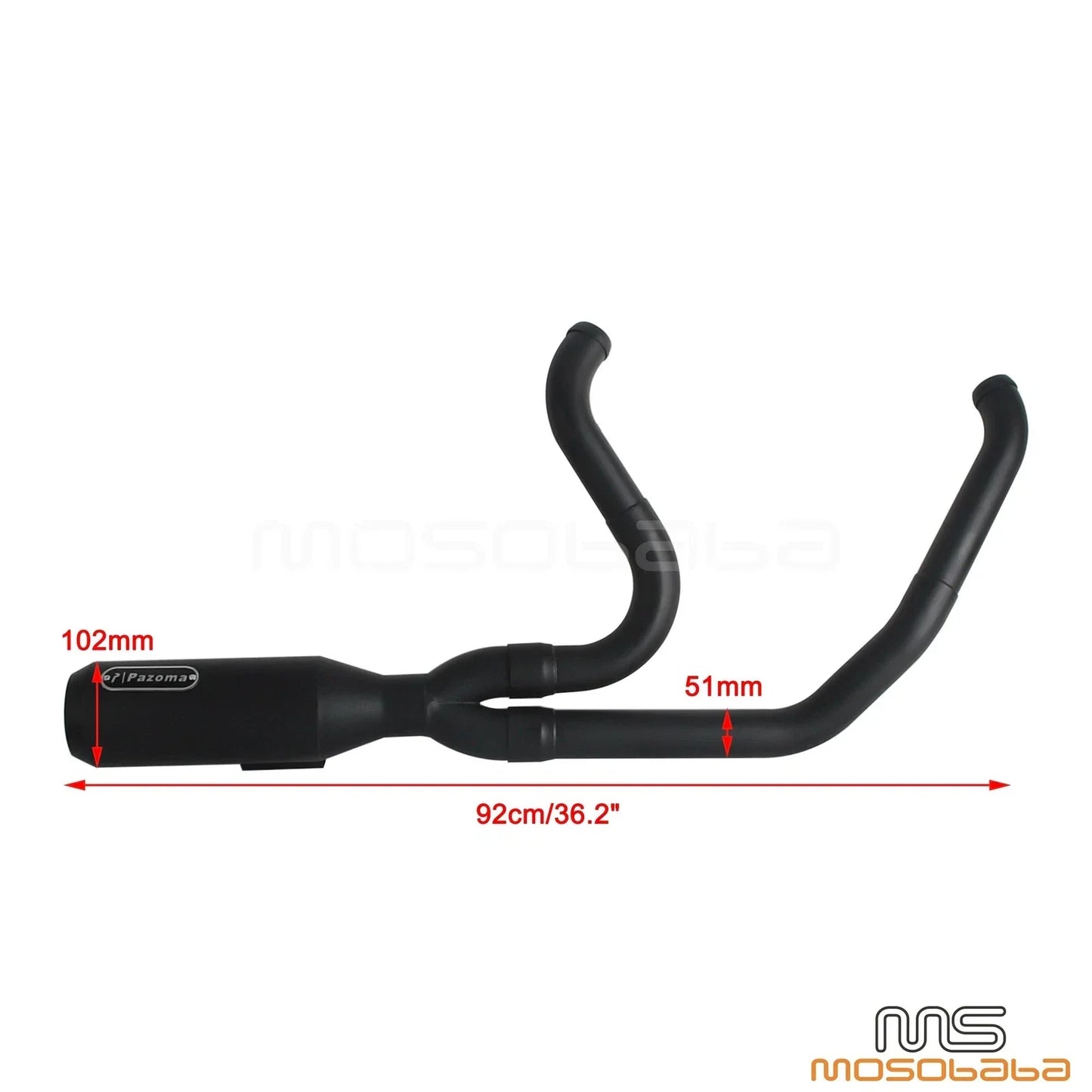 Big Bore Exhaust System for Harley Road Glide, Street Glide, Electra Glide (17-25)