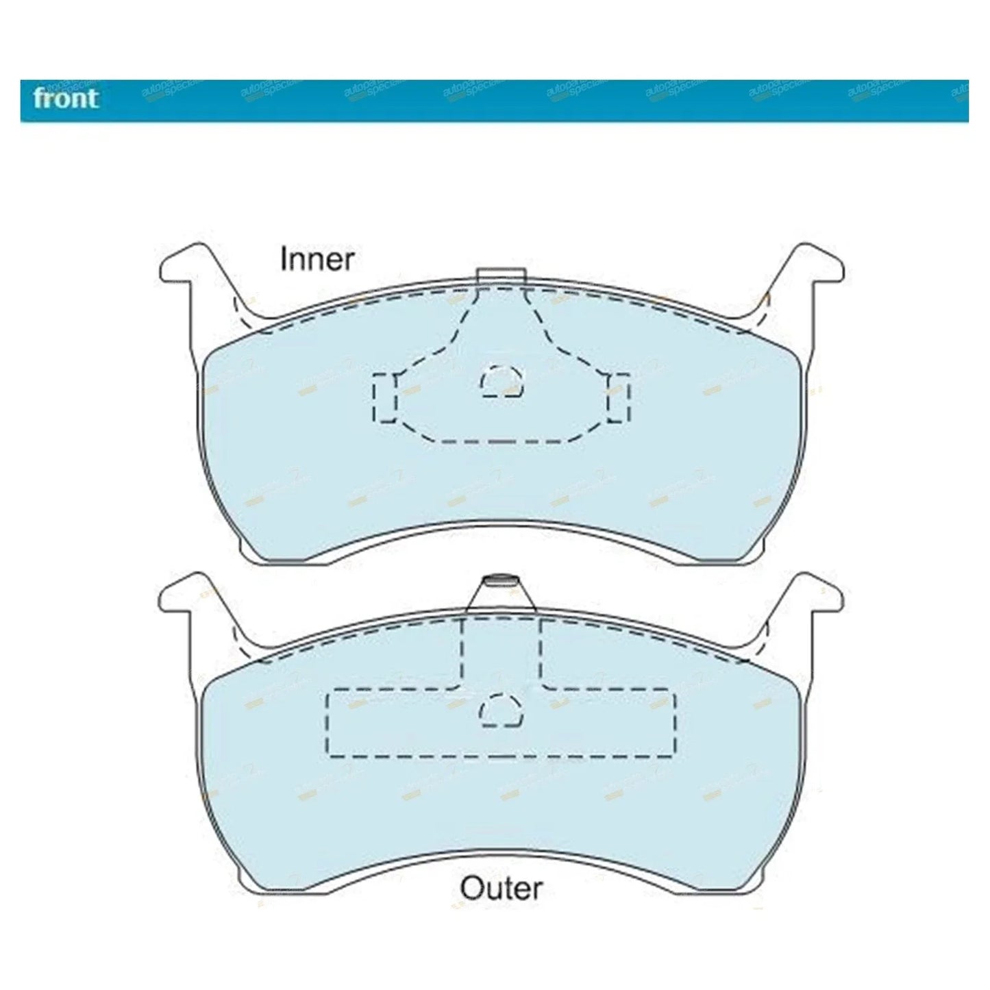 GCT Front Disc Brake Pad Set for Falcon Fairmont Fairlane (1988-2000)