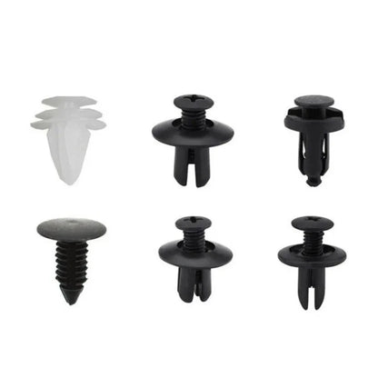 100x Push Retainer Pins for Bumper Door Trim Panel Fasteners - Mixed Size