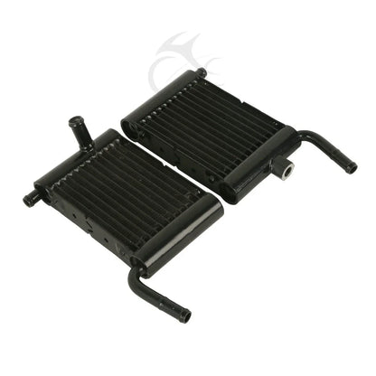 Black Lower Vented Fairing Radiator Cooler for Harley Touring (2014-2023)