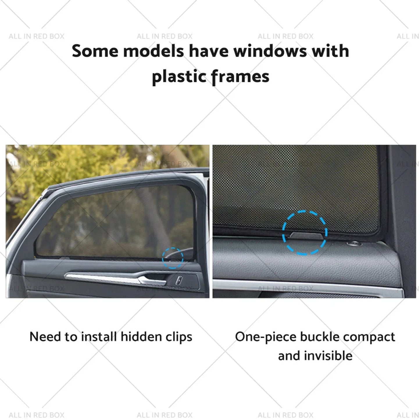Magnetic Mesh Sun Blind Shades for Audi Q5 2009-2016 ( Front & Rear)
