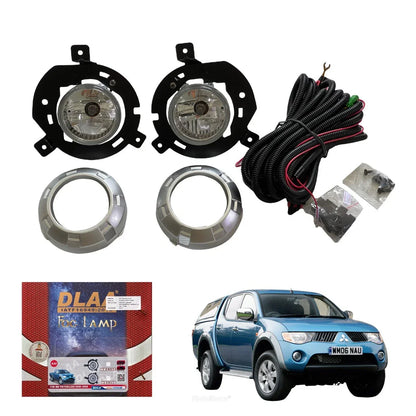 Fog Lamp Spot Light Set with Covers for Mitsubishi Triton L200 (2006-2009)