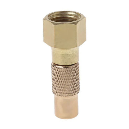 Threaded Tire Chuck for Quick Inflation Open Flow Through Design
