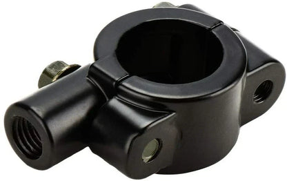 7/8" Black Motorcycle Handle Bar Mirror Mount Holder Clamp Adaptor