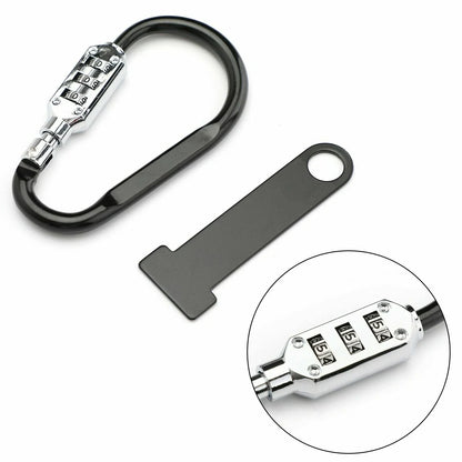 Helmet Lock Quick Release Buckle Fastener for Motorcycle Scooter Biker