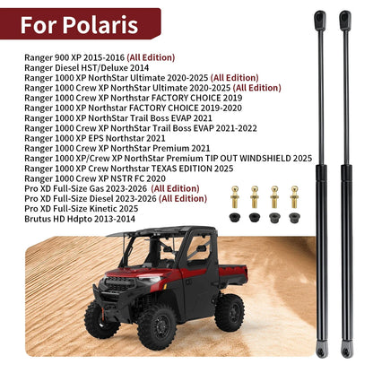 Windshield Lift Support & Strut Ball End for Polaris Ranger XP 900 (2010–2014)