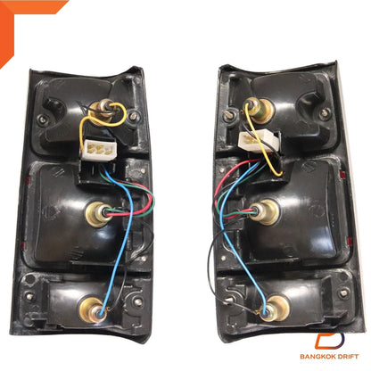 Tail Light Lamp Set Black Border for Holden Rodeo TF Isuzu TFR (88-97)
