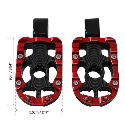 Foot Pegs for Harley Softail Fat Bob Black Red (2018-2024)