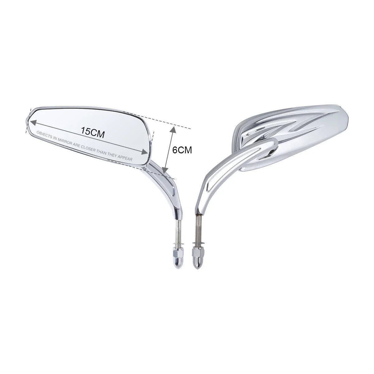 Chrome Rear-View Mirrors for Harley CVO Road Glide (2023-2024)