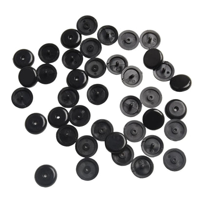 20 Pairs Seat Belt Button Buckle Stopper Black for Car