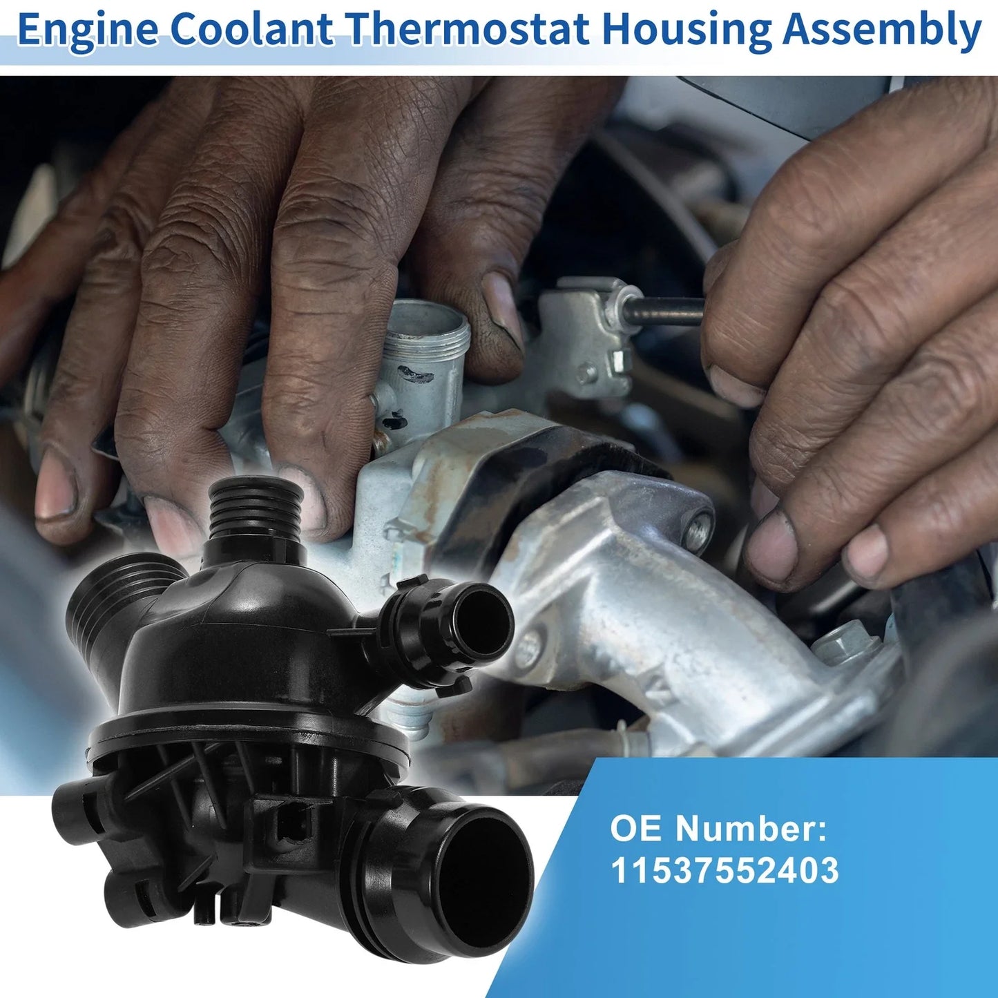 Engine Coolant Thermostat Housing Assembly for BMW 3-Series E90 (2005 - 2013)