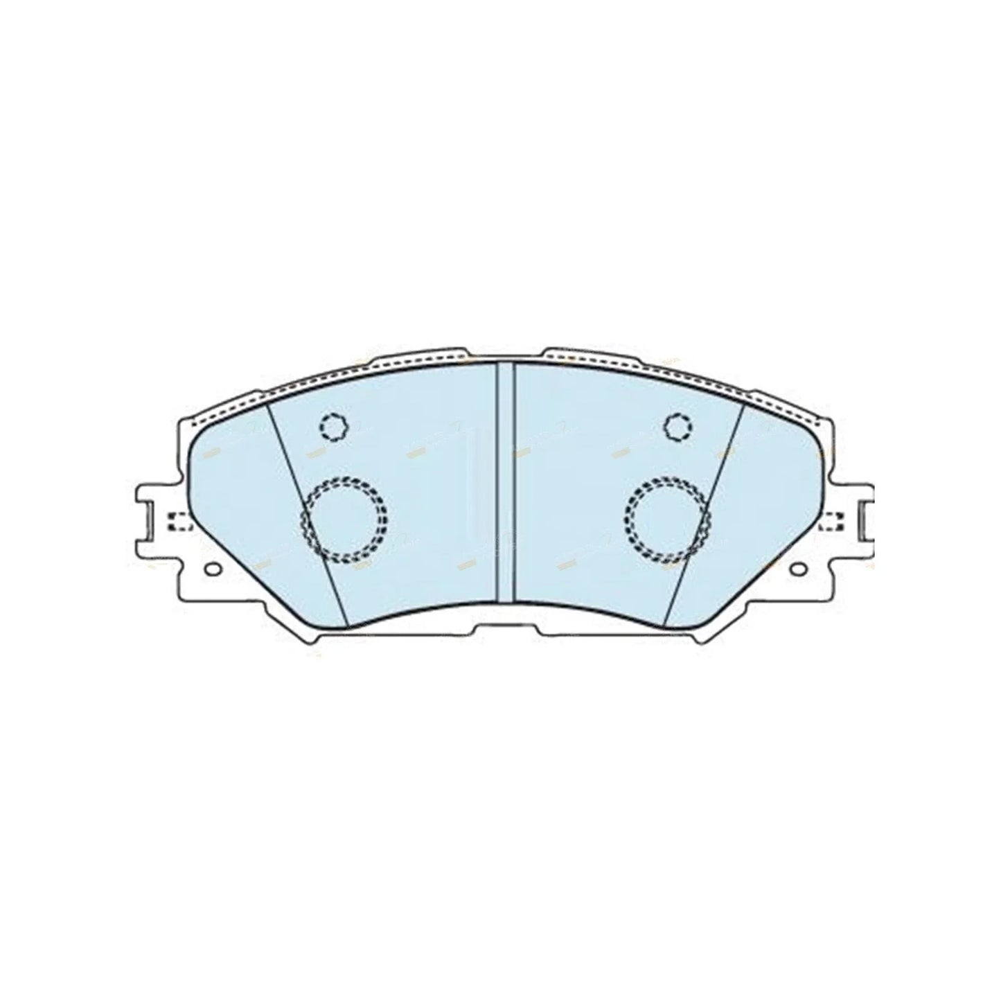 Front Disc Pad Set for Toyota Corolla ZRE 152 153 182 (2007–2018)