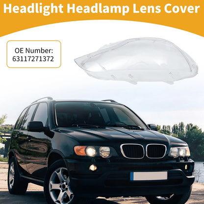 1 Pc Right Front Headlight Lens Cover for BMW X6 (2008-2014)