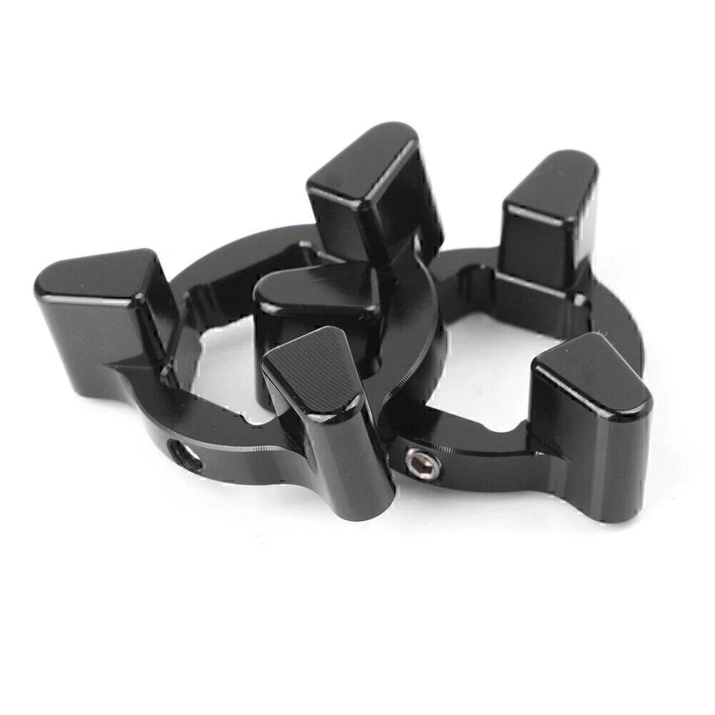 CNC Front Anodized Fork Preload Adjusters 22mm for Universal Motor (N/A)