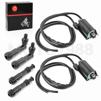 2 x Ignition Coil & Spark Plug Cap for Honda CB750 Nighthawk (1991–2003)