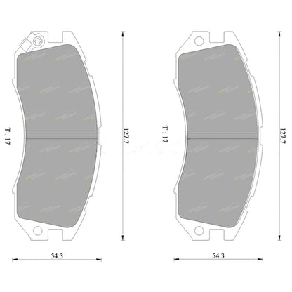 Front Disc Brake Pads Set for Subaru Impreza/Liberty (1989-1996)
