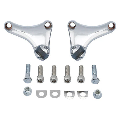 Chrome Passenger Footpeg Mounts for Harley Sportster (2004-2013)