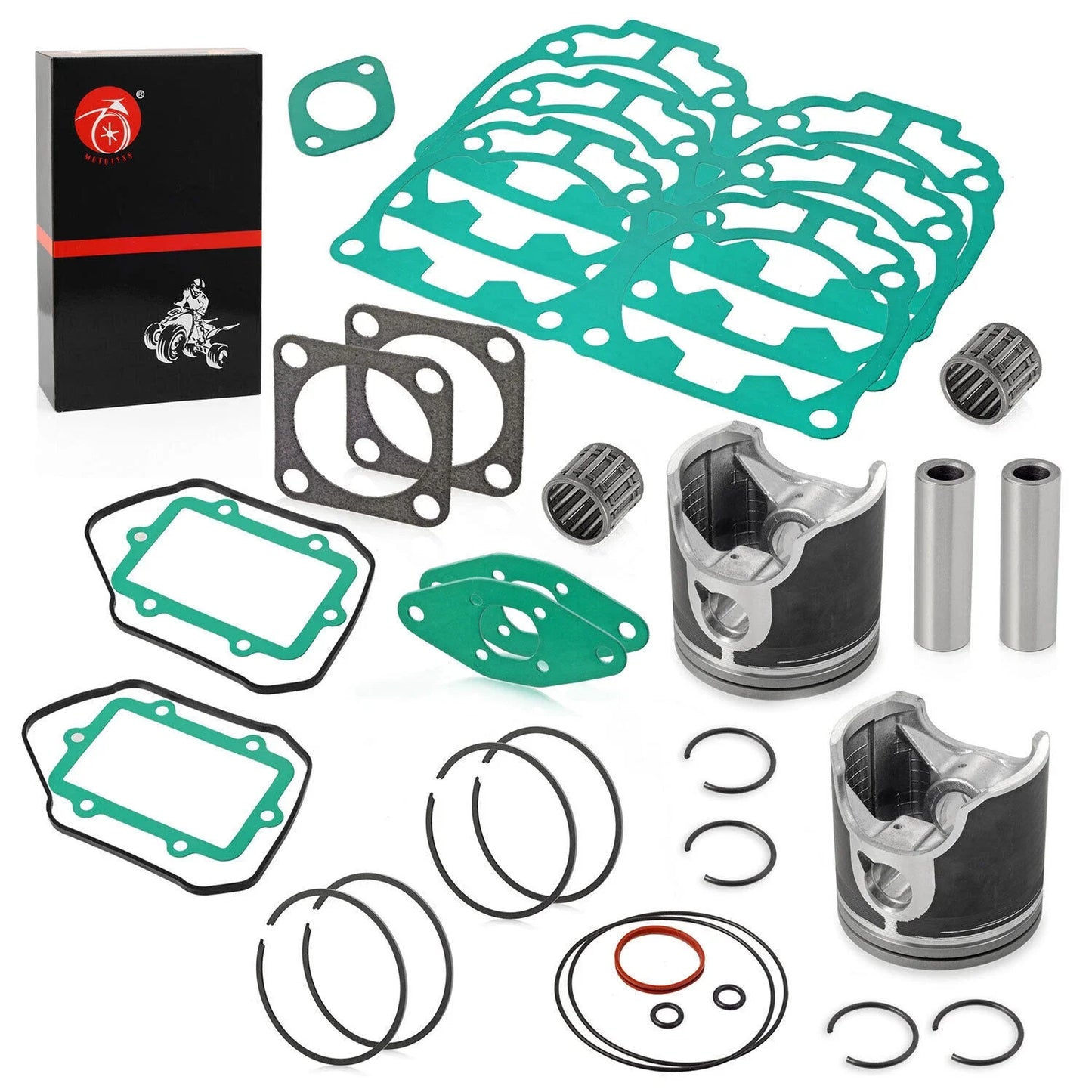 2 x Top End Rebuild Kit Pistons for Ski-Doo Legend GT 800 (2003–2006)