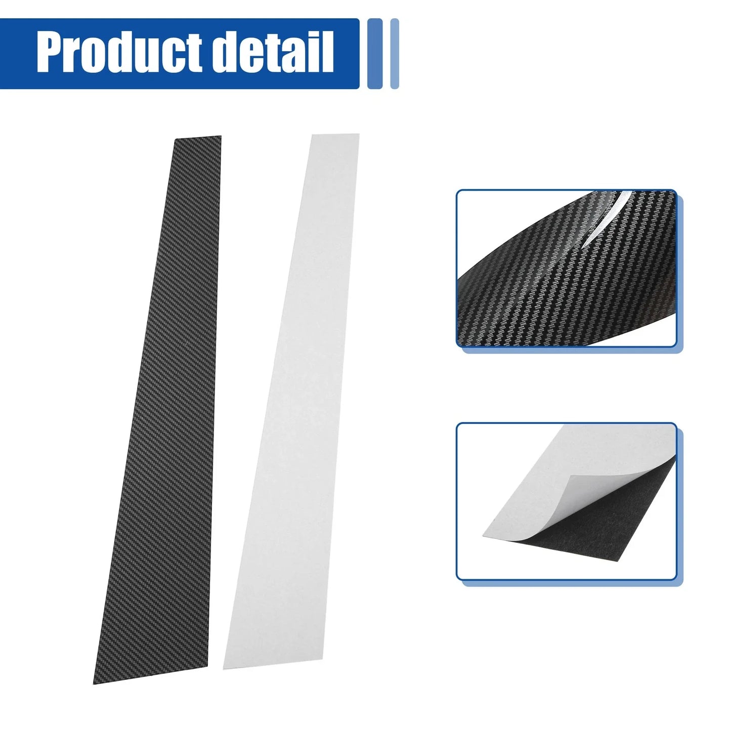Gloss Carbon Pattern Pillar Post Cover Trim for BMW X5 (2007 - 2014)