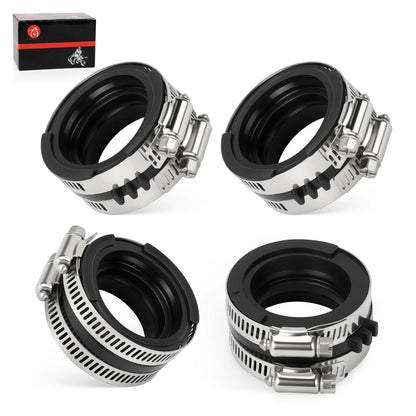 4Pcs Carburetor intake Manifold Pipe for Honda Interceptor 750 VFR750F (1990–1993)