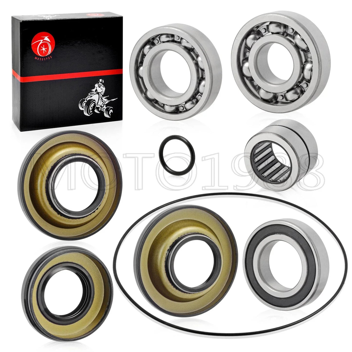 Rear Diff Bearing Seal Kit O-Ring for Honda Rincon 650 TRX650 (2003–2005)