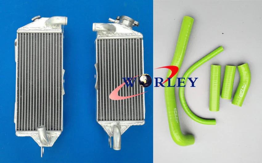 Aluminum Radiator + Hoses for Kawasaki KX500 (1988-2004)