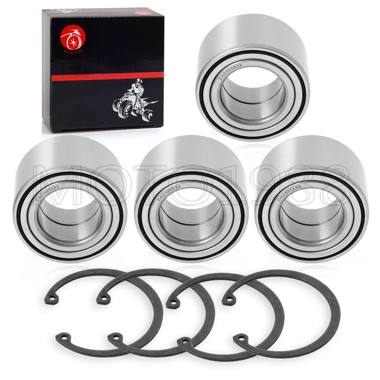 4x Wheel Bearing With CIRCLIP FOR Arctic Cat Prowler