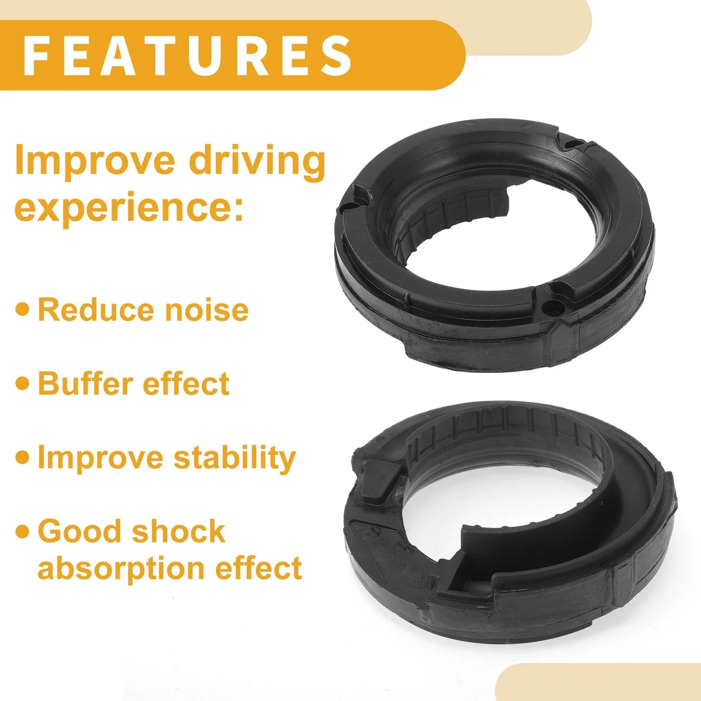 Upper Coil Spring Insulators for BMW 528i (2011-2016) Rubber 1 Pc