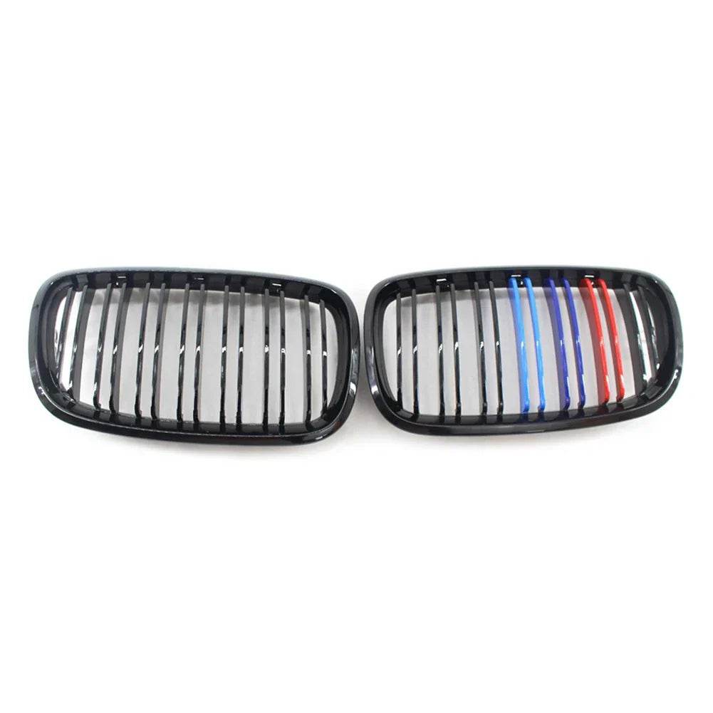 Front Bumper Upper Mesh Grille for BMW X5 X6 E70 E71 (2007-2013) Black M-Color