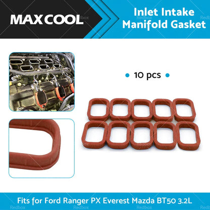 Inlet Intake Manifold Gasket 10PCS for Ford Ranger PX, Everest, Mazda BT50 (2011-2023)