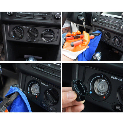 3 x ABS Air Conditioner Switch Knobs for Ford Focus Mondeo C-Max (2005-2018)