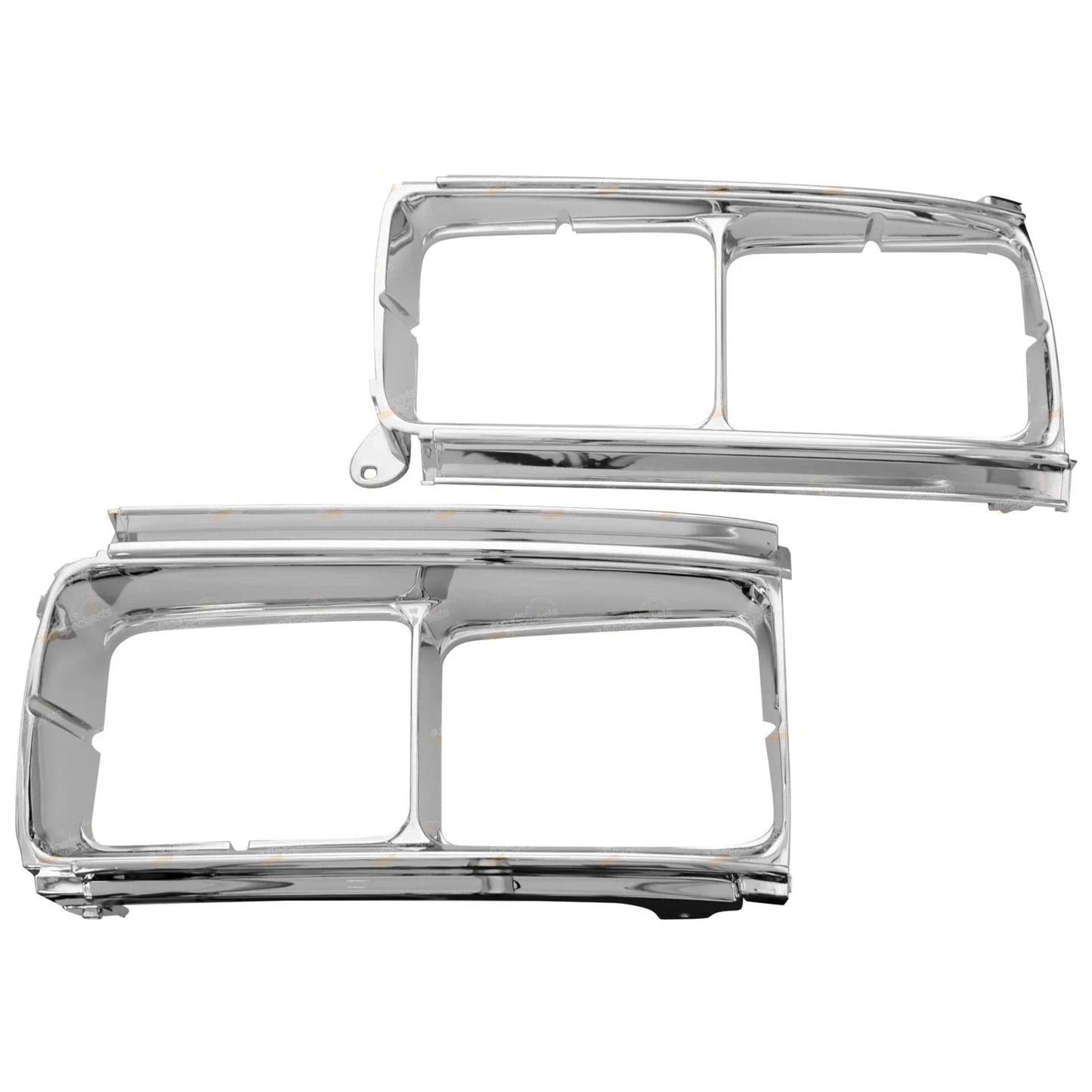 Chrome Headlight Surrounds for Landcruiser FJ80 FZJ80 HDJ80 HZJ80 (1990–1994)