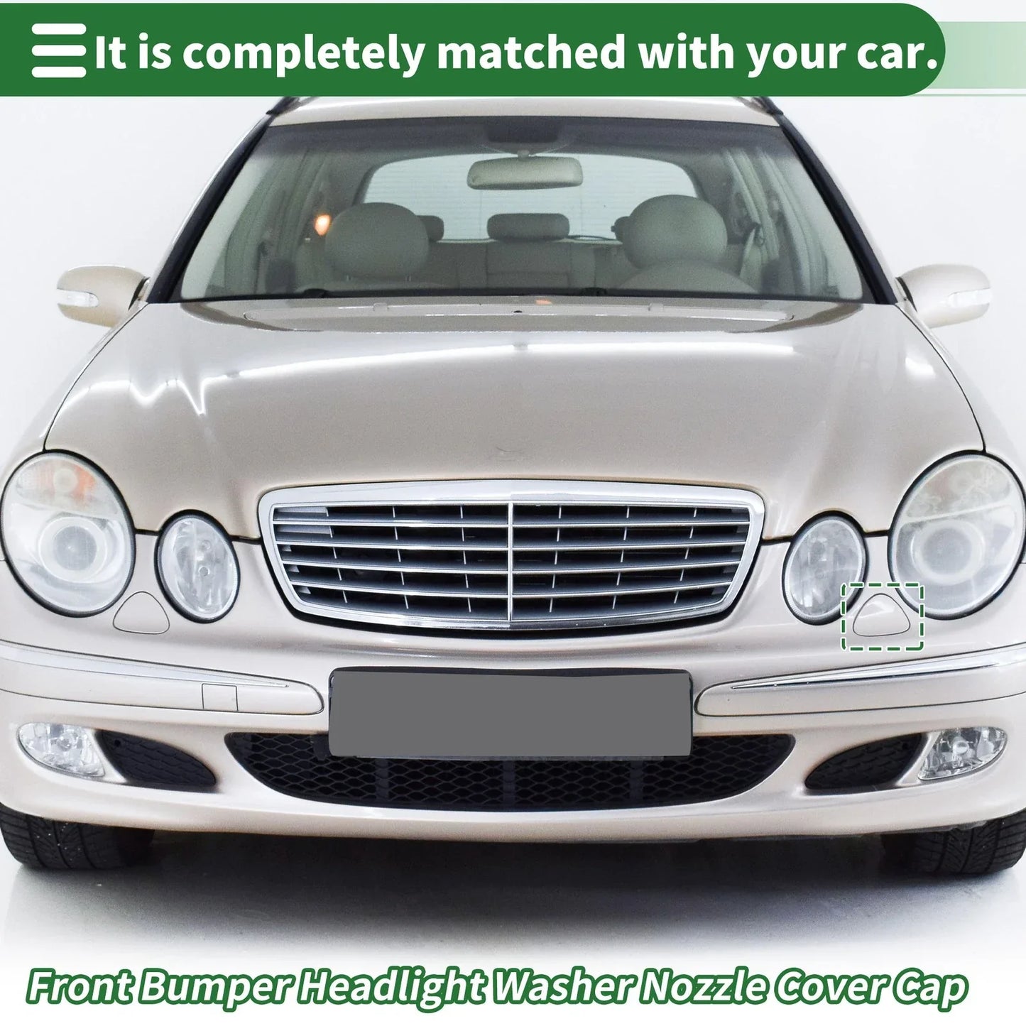 Bumper Headlight Washer Nozzle Cover for Mercedes-Benz E350 (2006-2011)