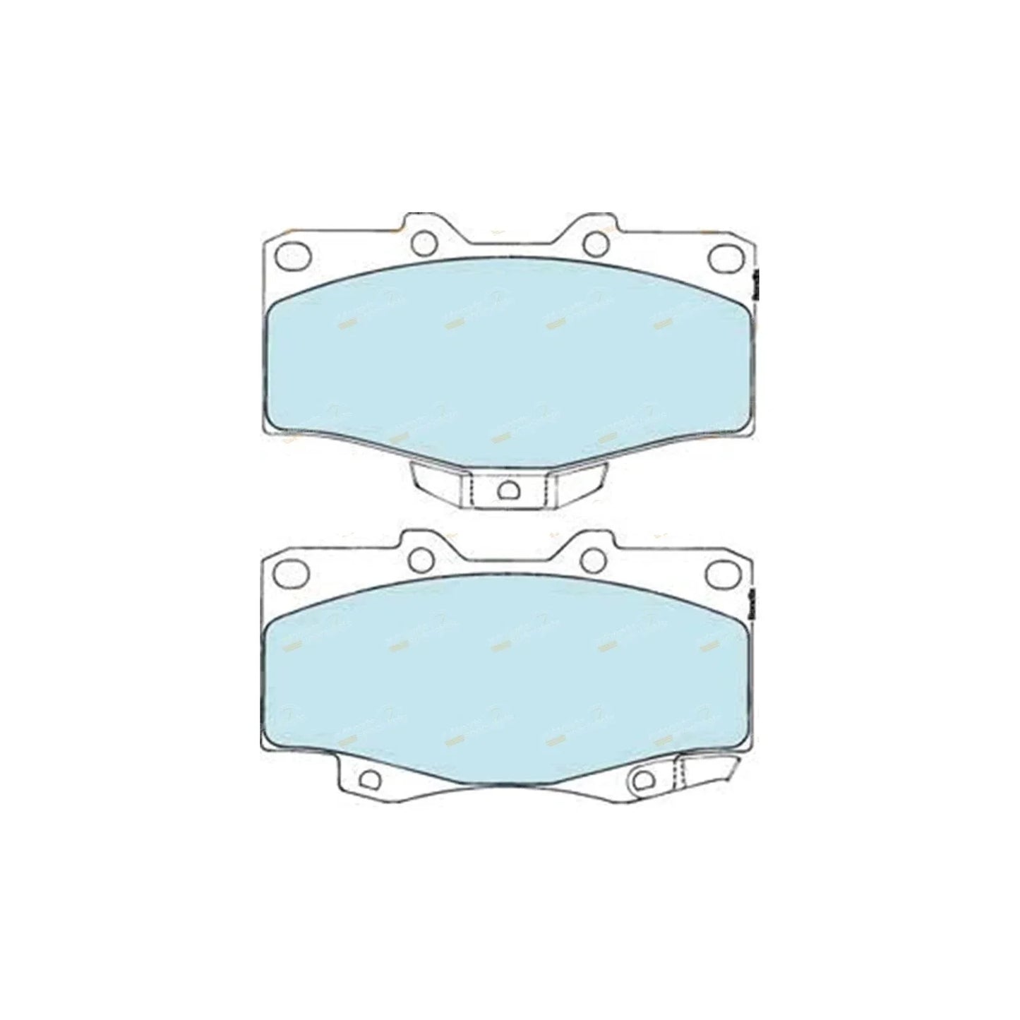 / 4x4 Front Disc Brake Pad Set for Toyota Hilux (1988–2005)
