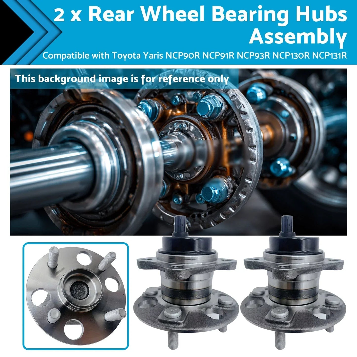 Rear Wheel Bearing Hub for Toyota Yaris NCP90 NCP130 (2005-2017)